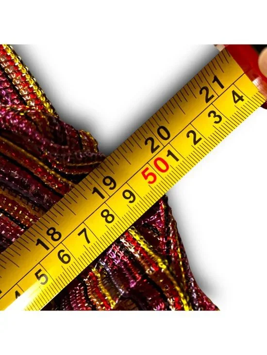 Festive Colorful "Silk Feel" Polyester Mesh Scarf Fringe EUC Decorative Boho - Picture 6 of 10